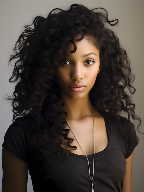 Extensiones de cabello rizado natural para salones de belleza